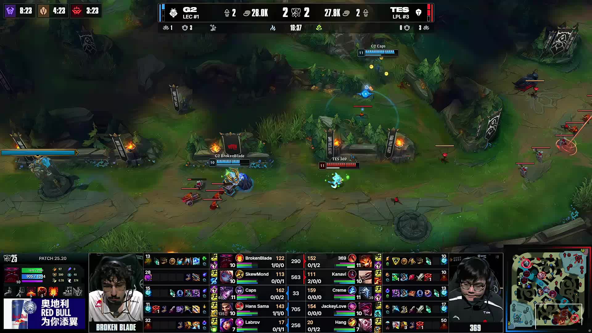 【赛后战报】不斩无名辈！LGD爆冷2：1击败BLG收官定组赛